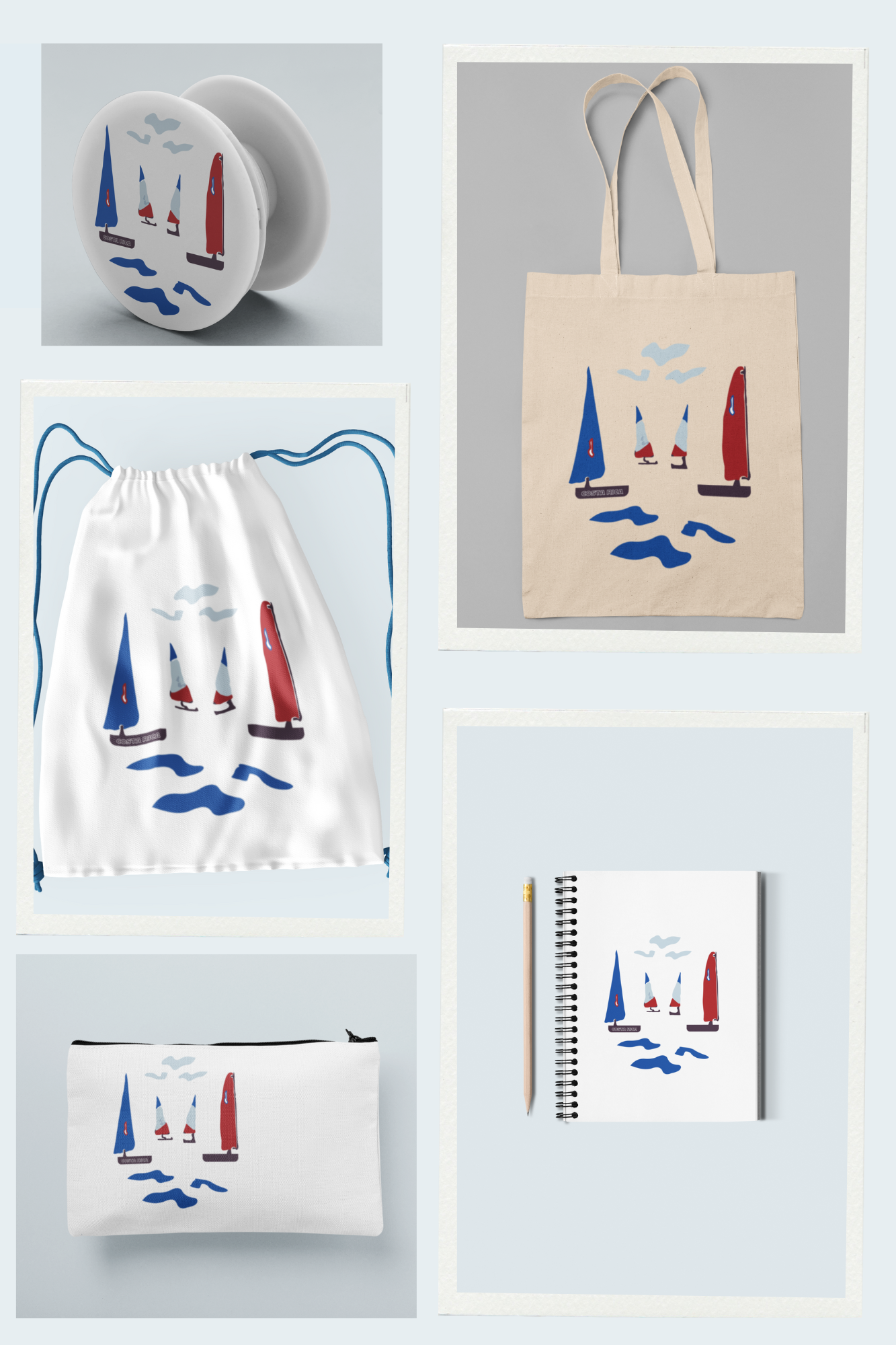 y Costa Rica souvenir Sailing Boat- Downloadable file only, Digital product