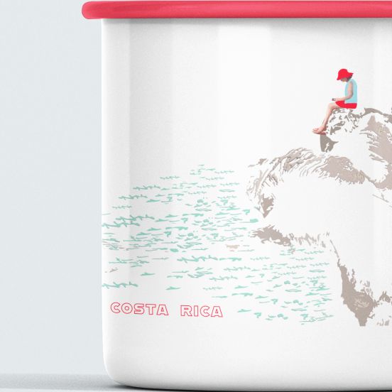 zd Costa Rica Souvenir, cup, mug
